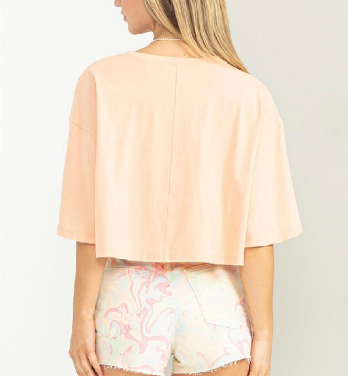 Wholehearted Flutter Sleeve Crop Top
