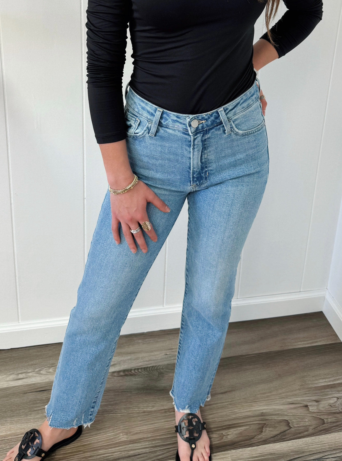 Vintage Straight Leg Stretch Jeans