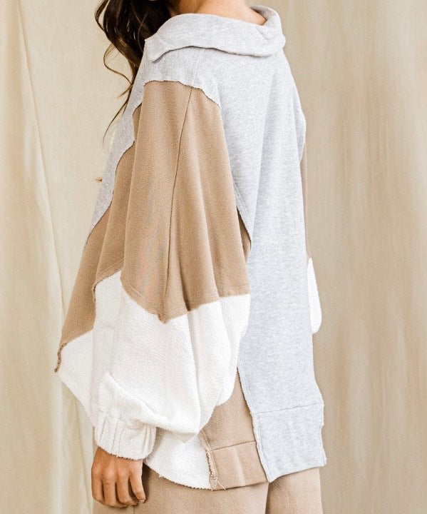 Easy Going Contrast Pullover