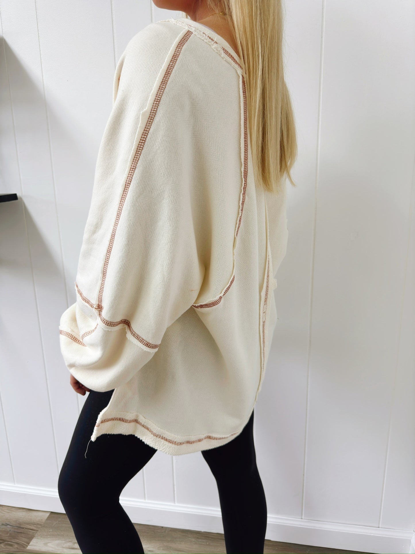 Natural Charm Oversized Pullover