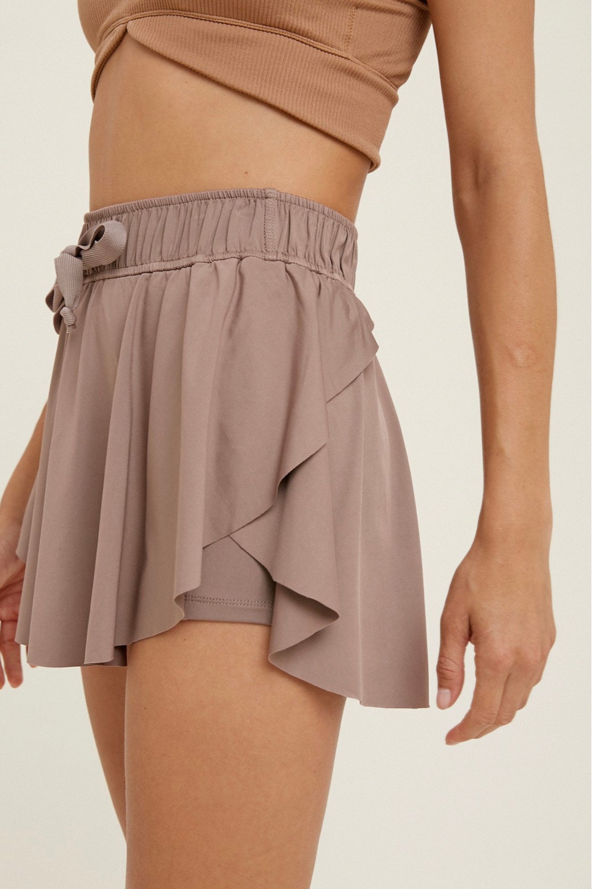 Flowy Drawstring Skort