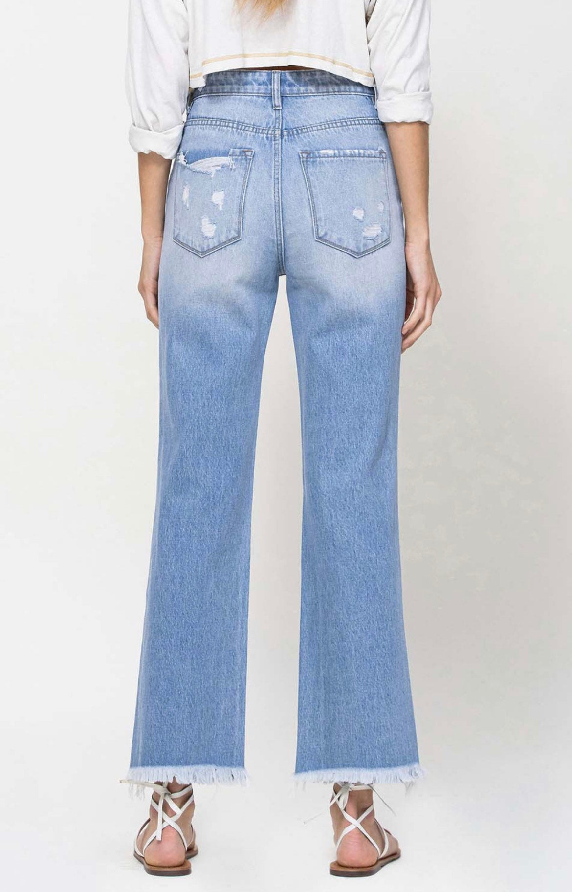 90's Vintage Ankle Flare Jeans